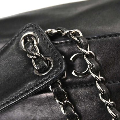Chanel 2005-2006 Black Lambskin Rock 'n Chic Accordion Flap Handbag