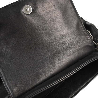 Chanel 2005-2006 Black Lambskin Rock 'n Chic Accordion Flap Handbag