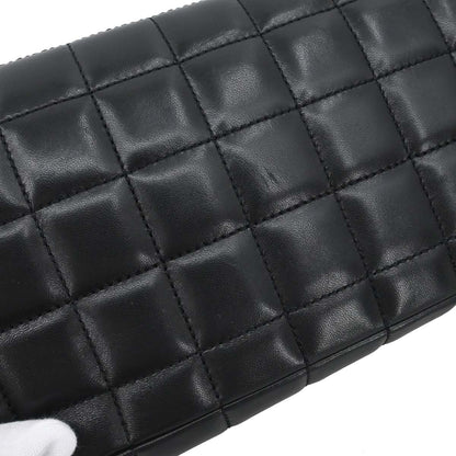 Chanel Black Lambskin Choco Bar East West Handbag