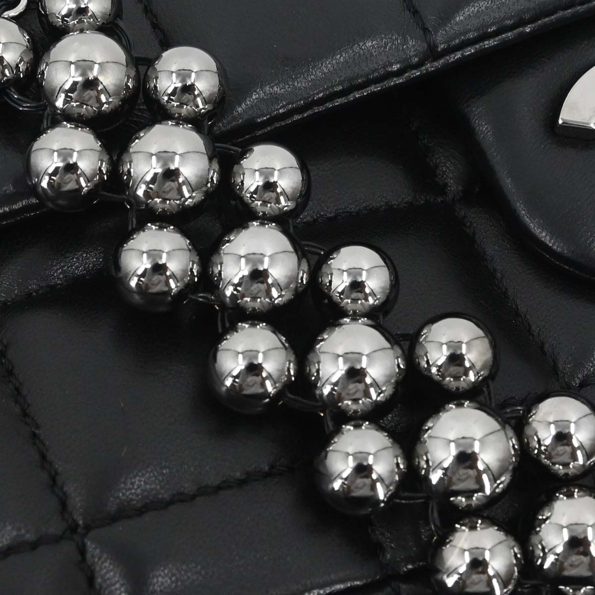 Chanel Black Lambskin Choco Bar East West Handbag