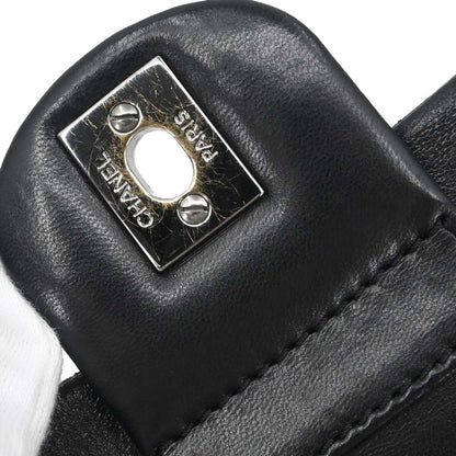 Chanel Black Lambskin Choco Bar East West Handbag