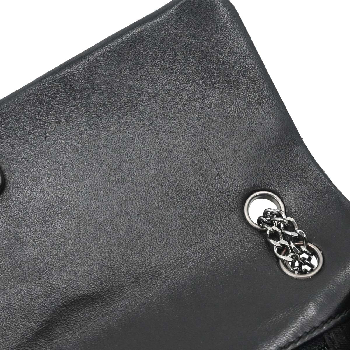 Chanel Black Lambskin Choco Bar East West Handbag