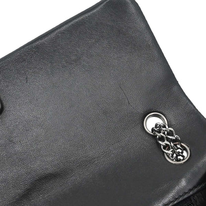 Chanel Black Lambskin Choco Bar East West Handbag