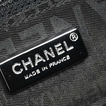 Chanel Black Lambskin Choco Bar East West Handbag