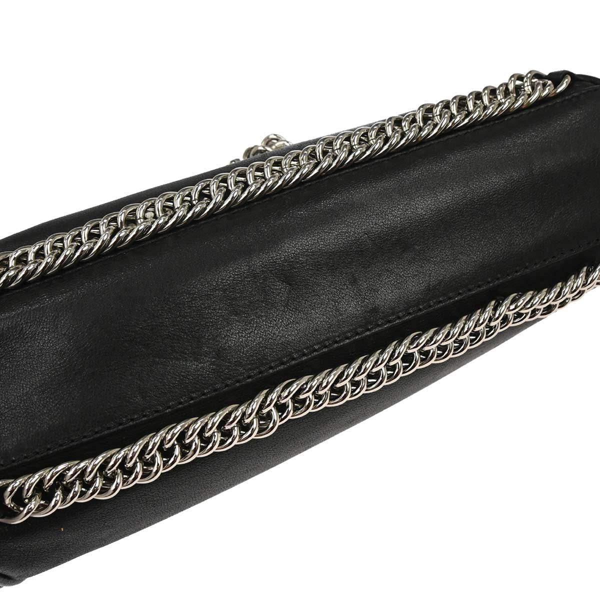 Chanel Black Lambskin Accordion Flap Shoulder Bag