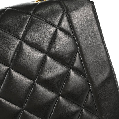 Chanel Black Lambskin Medium Diana Shoulder Bag