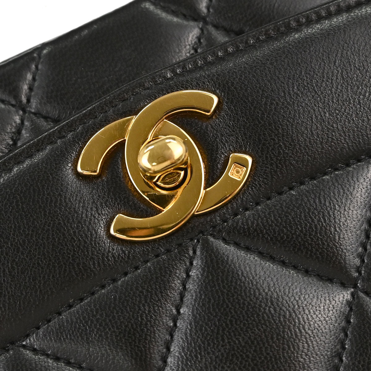 Chanel Black Lambskin Medium Diana Shoulder Bag