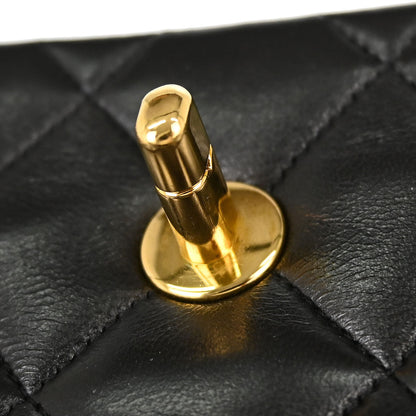 Chanel Black Lambskin Medium Diana Shoulder Bag
