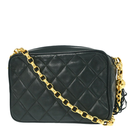 Chanel 1991-1994 Green Lambskin Camera Bag Mini