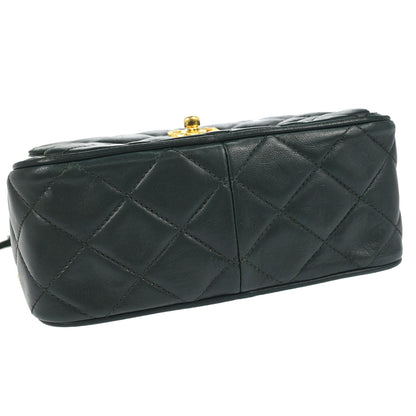 Chanel 1991-1994 Green Lambskin Camera Bag Mini