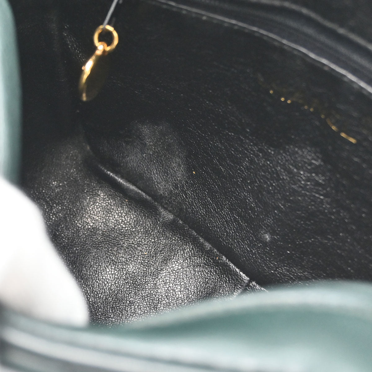 Chanel 1991-1994 Green Lambskin Camera Bag Mini