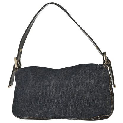 Fendi Navy Denim Baguette Handbag