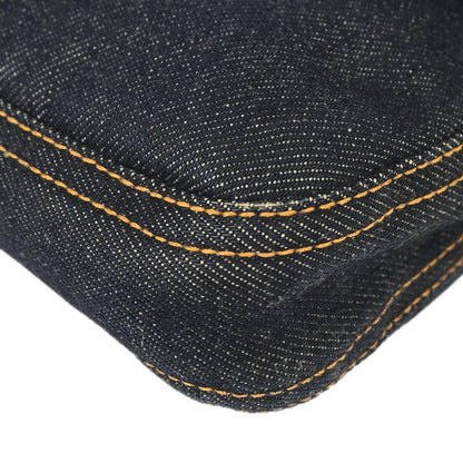 Fendi Navy Denim Baguette Handbag