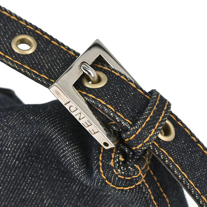 Fendi Navy Denim Baguette Handbag