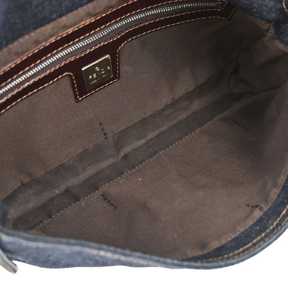 Fendi Navy Denim Baguette Handbag