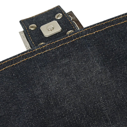 Fendi Navy Denim Baguette Handbag
