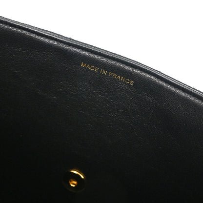 Chanel 1997-1999 Black Caviar Skin Jumbo Classic Flap Shoulder Bag