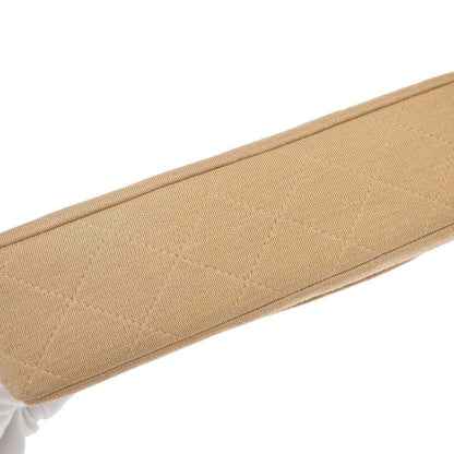Chanel 1997-1999 Beige Jersey Single Flap Shoulder Bag