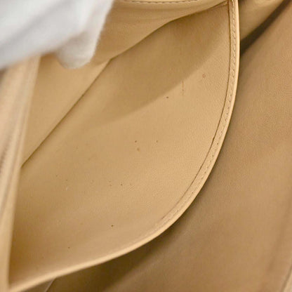 Chanel 1997-1999 Beige Jersey Single Flap Shoulder Bag