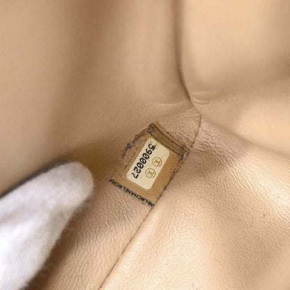 Chanel 1997-1999 Beige Jersey Single Flap Shoulder Bag