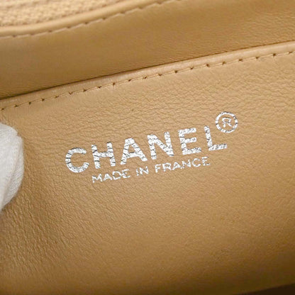 Chanel 1997-1999 Beige Jersey Single Flap Shoulder Bag