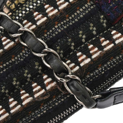 Chanel 2014-2015 Brown Tweed Paris-Dallas Camera Bag Large Shoulder Bag