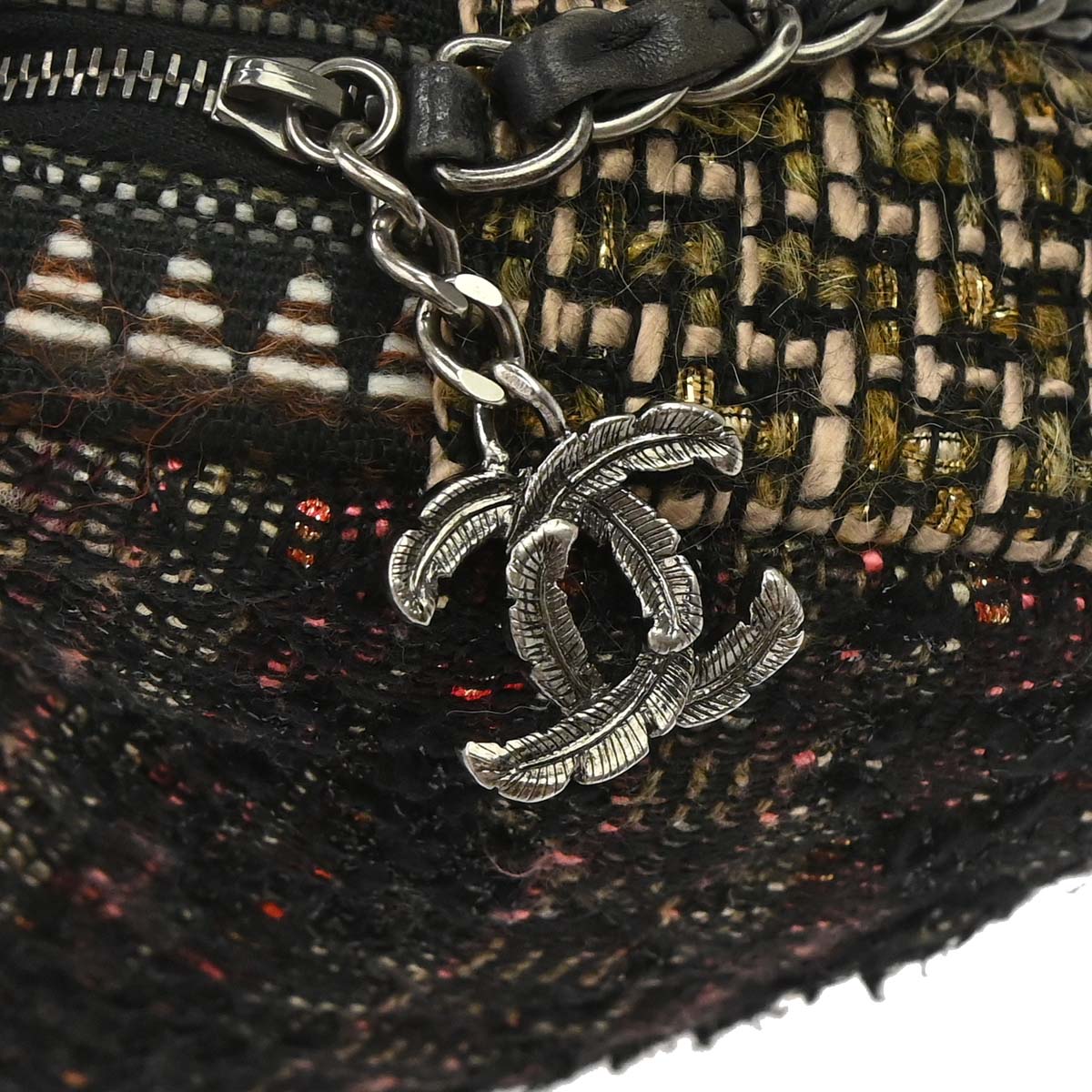 Chanel 2014-2015 Brown Tweed Paris-Dallas Camera Bag Large Shoulder Bag