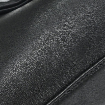 Chanel 2008-2009 Black Lambskin Accordion Flap Shoulder Bag