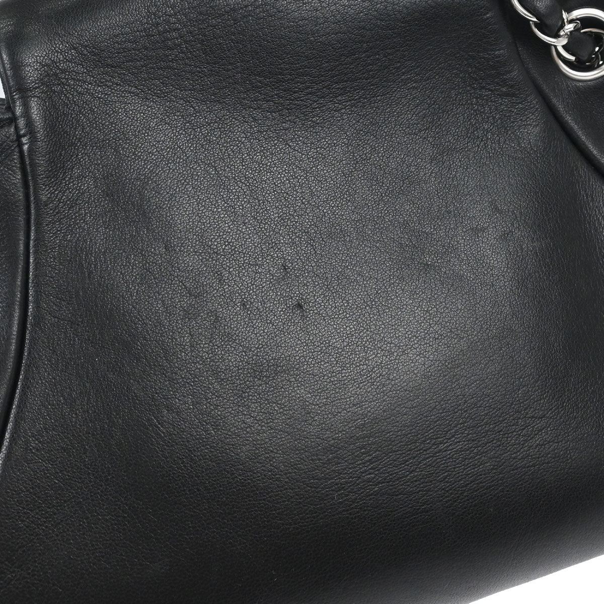 Chanel 2008-2009 Black Lambskin Accordion Flap Shoulder Bag