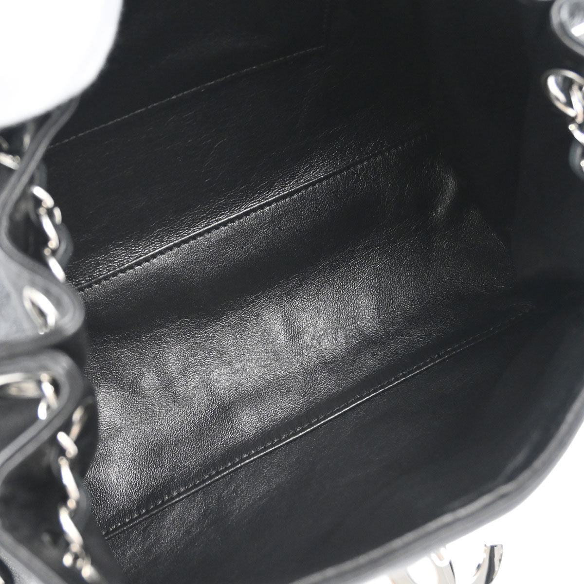 Chanel 2008-2009 Black Lambskin Accordion Flap Shoulder Bag