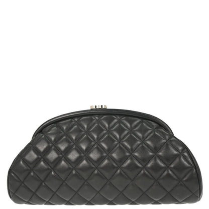 Chanel 2010-2011 Black Lambskin Clutch Bag