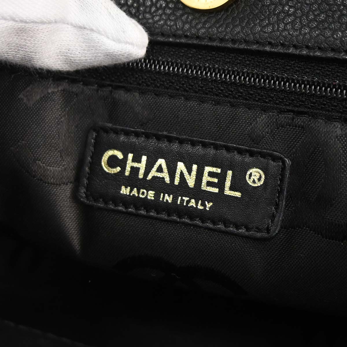 Chanel 2005-2006 Black Caviar Skin Wild Stitch Tote Handbag