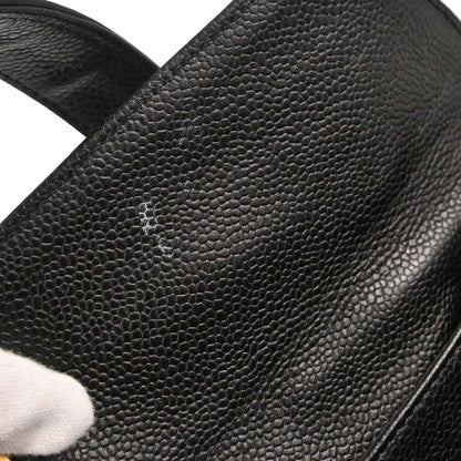 Chanel 2005-2006 Black Caviar Skin Wild Stitch Tote Handbag