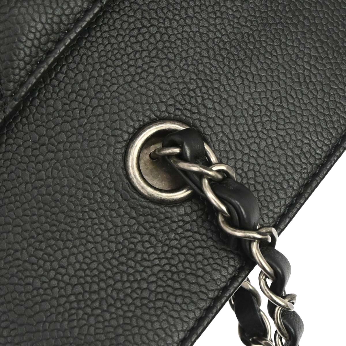 Chanel 2017-2018 Black Caviar Skin Urban Companion Shopping Tote Shoulder Bag