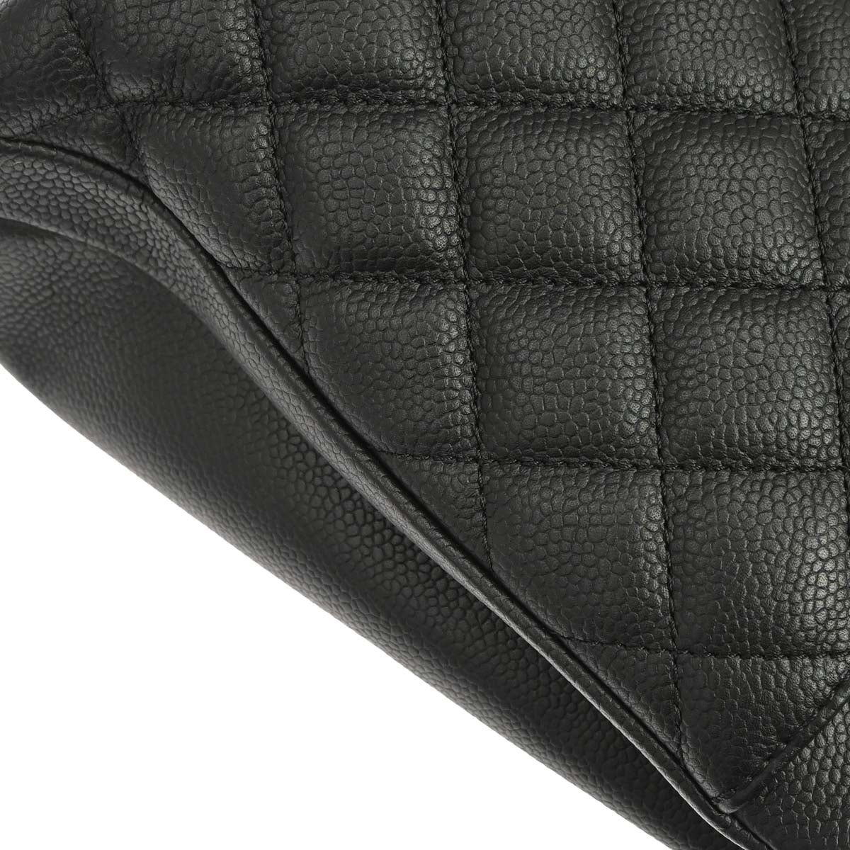 Chanel 2017-2018 Black Caviar Skin Urban Companion Shopping Tote Shoulder Bag