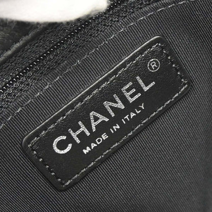 Chanel 2017-2018 Black Caviar Skin Urban Companion Shopping Tote Shoulder Bag