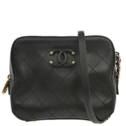 Chanel 2019 Black Calfskin Camera Bag Shoulder Bag