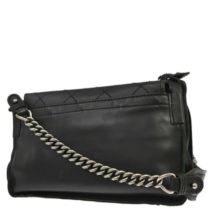 Chanel 2013-2014 Black Calfskin Paris-Edinburgh Highlander Messenger Bag