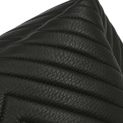 Chanel 2017 Black Deerskin Urban Spirit Chevron Drawstring Bucket Tote Handbag