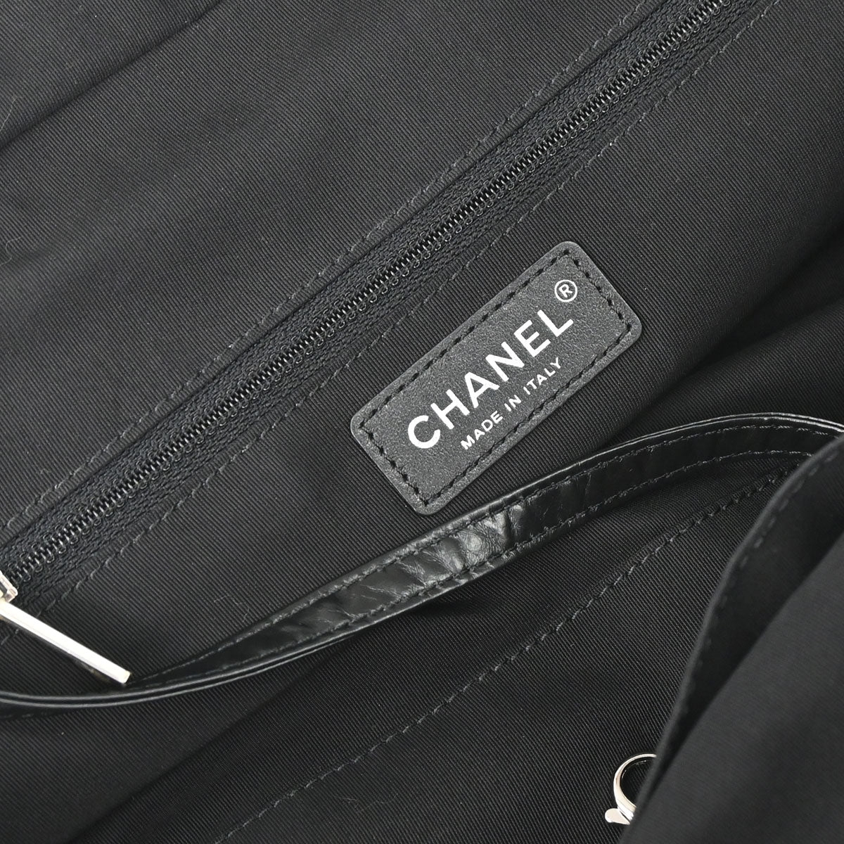 Chanel 2018 Black Calfskin Chevron Soft Bowling Bag Handbag