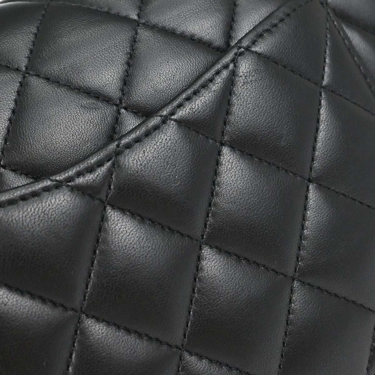 Chanel Black Lambskin Medium Classic Double Flap Shoulder Bag