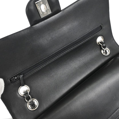 Chanel Black Lambskin Medium Classic Double Flap Shoulder Bag