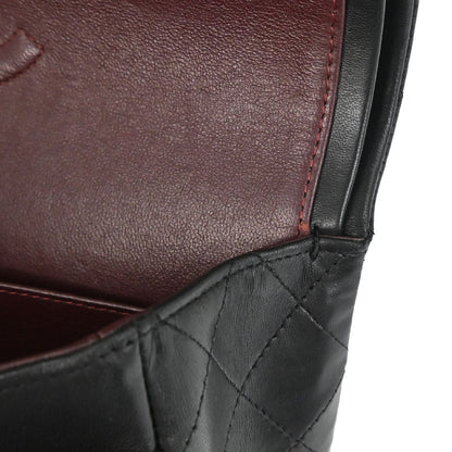 Chanel Black Lambskin Medium Classic Double Flap Shoulder Bag