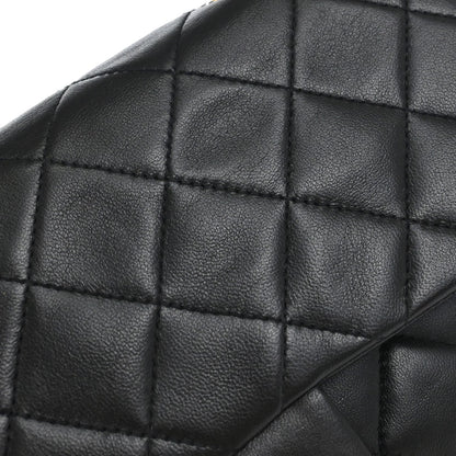 Chanel Black Lambskin Small Classic Double Flap Shoulder Bag