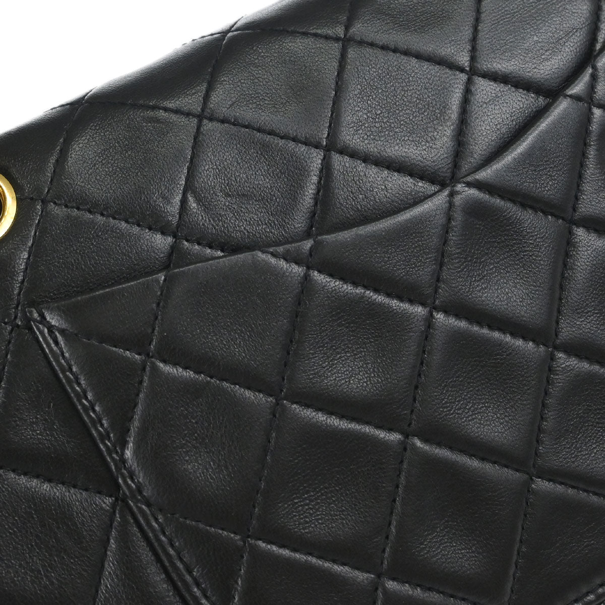 Chanel Black Lambskin Small Classic Double Flap Shoulder Bag