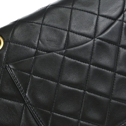 Chanel Black Lambskin Small Classic Double Flap Shoulder Bag