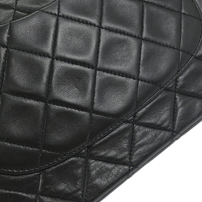 Chanel Black Lambskin Medium Classic Double Flap Shoulder Bag