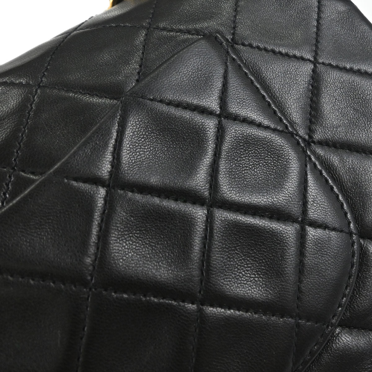 Chanel Black Lambskin Medium Classic Double Flap Shoulder Bag
