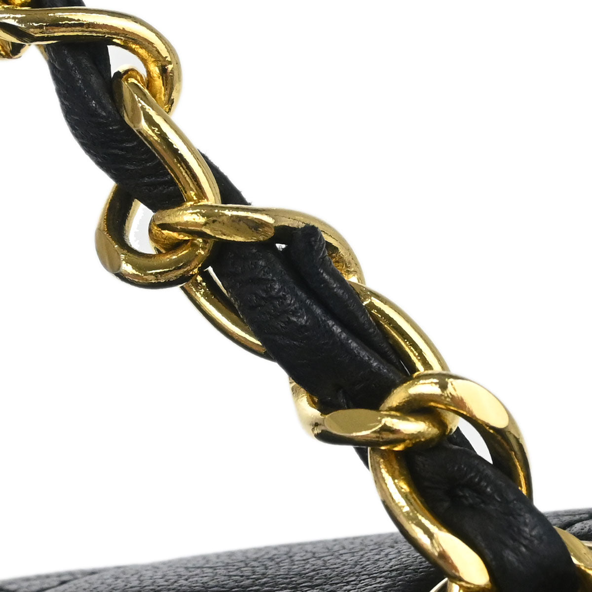 Chanel Black Lambskin Turnlock Mini Full Flap Shoulder Bag