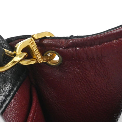 Chanel Black Lambskin Turnlock Mini Full Flap Shoulder Bag